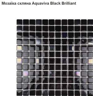 Мозаїка скляна Aquaviva Black Brilliant