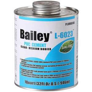 Клей для труб ПВХ Bailey L-6023 118 мл(118 мл-946 мл)